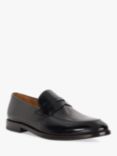 Dune Surrey Leather Penny Loafers, Black