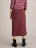 White Stuff Maren Midi Skirt, Dark Plum