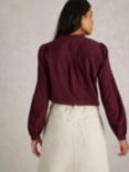 White Stuff Daria Shirt, Mid Plum