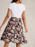 White Stuff Sarah Floral Skirt, Navy/Multi