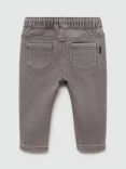 Mango Kids' Pablo Straight Jeans, Open Grey