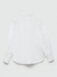 Mango Kids' Cora Long Sleeve Shirt, White