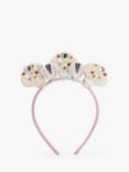 Stych Kids' Shell Gem Headband, Pink/Multi