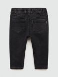 Mango Kids' Pablo Straight Jeans, Black