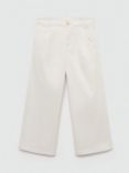 Mango Kids' Madison Culotte Trousers, Light Beige