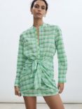 Mango Ane Check Shirt Dress