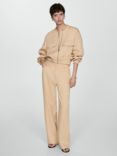 Mango Gelato Casual Trousers, Light Beige