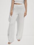 Mango Pear Knit Trousers, White