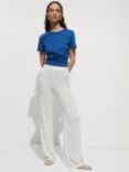 Mango Pear Knit Trousers, White