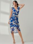 Jolie Moi Ruched Bodycon Dress, Blue/Multi