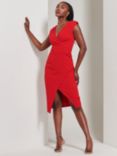 Jolie Moi Yseult Split Bodycon Dress, Red