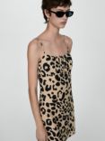 Mango Pardo Leopard Print Mini Dress, Multi