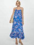 Mango Sleepy Maxi Dress, Blue/Multi