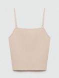 Mango Tamariz Fine Knit Top, Pastel Pink