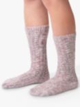 totes Chunky Wool Blend Thermal Boot Socks, Pink