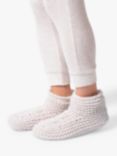 totes Women's Chunky Knit Booties, Cream