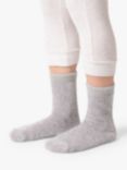 totes Chenille Bed Socks, Pack of 2, Sage/Grey