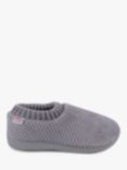 totes Popcorn Full Back Bootie Slippers, Grey