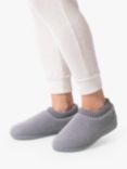 totes Popcorn Full Back Bootie Slippers, Grey