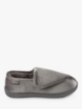 totes Sparkle Velour Closed Back Slippers, Mink Sparkle, Grey