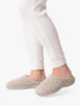 totes Isotoner Women's Popcorn Terry Mule Slippers, Neutral