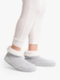 totes Women's Knitted Texture Booties, Grey