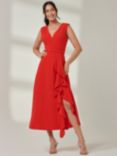 Jolie Moi Frill Maxi Dress, Red