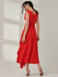 Jolie Moi Frill Maxi Dress, Red