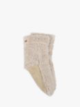 totes Faux Fur Slipper Sock Booties, Cream