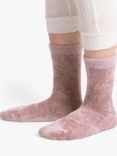 totes Fair Isle Chenille Bed Socks, Fairisledusky Pink