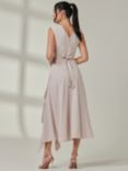 Jolie Moi Frill Maxi Dress, Dove