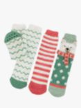 totes Slipper Socks, Pack of 3, Polar Bear