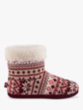 totes Fairisle Knit Boot Slippers, Fairisle