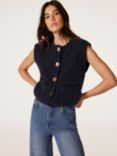 Mint Velvet Sleeveless Jumper, Navy