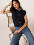 Mint Velvet Sleeveless Jumper, Navy