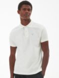 Barbour Tartan Collar Polo Shirt, Whisper White