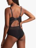 Panache Tango Plunge Bodysuit, Obsidian