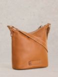 White Stuff Mini Fern Leather Cross Body Bag, Mid Tan