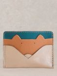 White Stuff Sloane Leather Card Holder, Multi