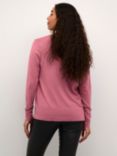 KAFFE Fenia Astrid Open Neck Cardigan, Rose