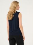 KAFFE Lizza Sleeveless Knit Top, Midnight Marine