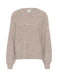 KAFFE Michelle Wool Blend Jumper, Light Brown