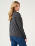 KAFFE Fenia Astrid Cardigan, Black Oyster