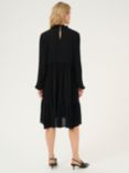 KAFFE Amber Turtleneck Dress, Black Deep