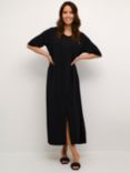 KAFFE Mallie Jersey Maxi Dress, Deep Black