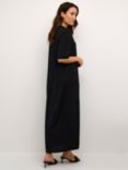 KAFFE Mallie Jersey Maxi Dress, Deep Black