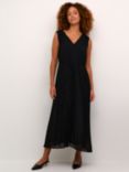 KAFFE Melle Sleeveless Dress, Deep Black