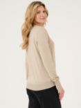 KAFFE Kalizza Fine Knit Jumper, Feather Gray Melange