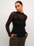 KAFFE Jolia Lace Top, Black