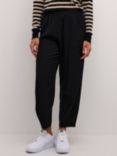 KAFFE Signa Cropped Trousers, Deep Black